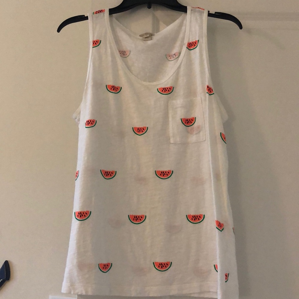 I Crew watermelon tank top